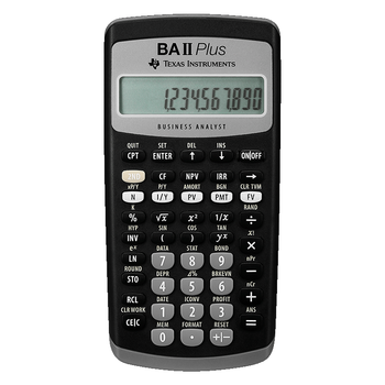 TEXAS INSTRUMENTS德州仪器（TEXAS INSTRUMENTS）TI BAII plus金融计算器 FRM/CFA考试机 官方标配