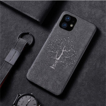 毛皮iphone6plus/7/8全包防摔xr/xsmax/11男保护套乔鸟 发财树 苹果11