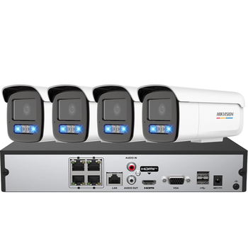 HIKVISION海康威视摄像头监控套装600W超高清室外家用监控器全套设备手机远程防水臻全彩夜视3T67SWDV3-L