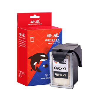绘威适用惠普680墨盒 适用惠普HP 2677 3636 3638 3776 3777 3838 4678 5088 5078打印机 连喷版 黑色