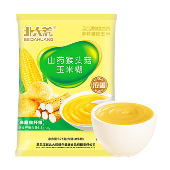 北大荒山药猴头菇玉米糊羹375g粗粮粥益生元营养谷物早餐冲饮低脂代餐
