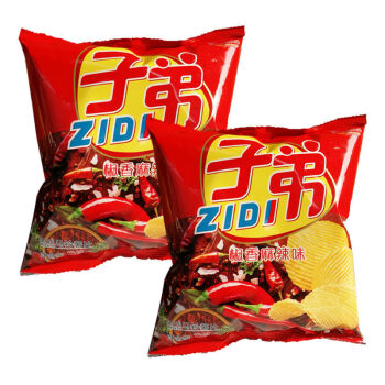 子弟薯片椒香麻辣味3530g10袋整箱48袋土豆片抖音网红小吃麻辣零食