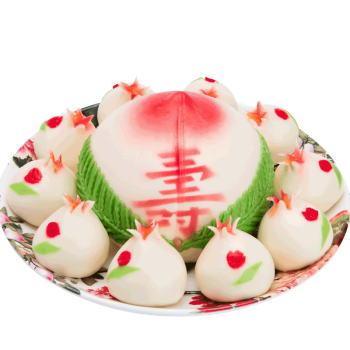 寿盈门寿桃生日蛋糕礼盒传统过寿贺寿送礼寿桃包馒头花馍点心过寿长包