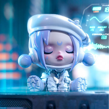 skullpanda夜之城系列盲盒popmart泡泡玛特sp5代手办公仔潮流礼物冥想