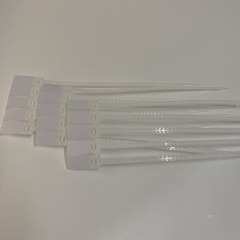 融银之汇（RYZH）0076 一次性封签 塑料铅封 集装箱包安全封条 物流签封（齿封330mm)、中性空白，500条/包