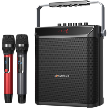 山水（SANSUI）E76户外k歌专用广场舞音响便携式移动大音量大功率唱歌音响露营声卡直播收款电木吉他民谣乐器音箱