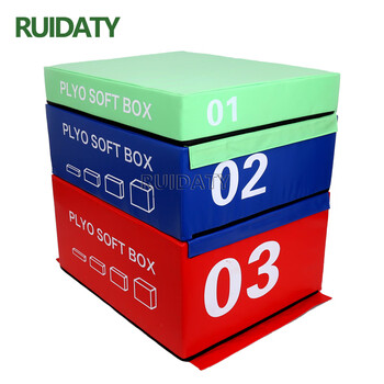 RUIDATY 跳箱训练 健身房爆发力弹跳力软体跳箱四合一 1+2+3号跳箱