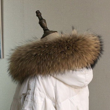 cfsc羽绒服毛领女单买超大貉子毛领子真毛皮草服毛领子女单买狐狸毛领