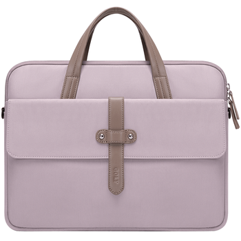 高尔夫（GOLF）电脑包女14英寸苹果笔记本电脑包手提单肩斜挎包防泼水商务包藕粉