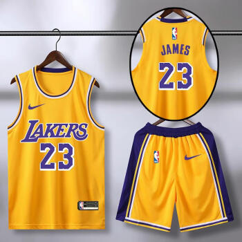篮球服套装湖人23詹姆斯科比24儿童球衣欧文杜兰特篮球服套装定制