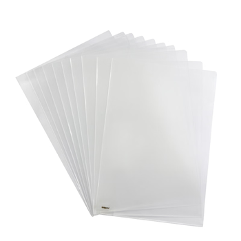 金得利10个装加厚透明单片文件套L型文件夹A4简历夹文件袋l单页夹插页袋资料夹E310 