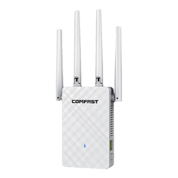 COMFAST wifi信号放大器 300M无线网络中继扩展器四天线强劲穿墙家用无线路由器WiFi信号增强器CF-WR306S