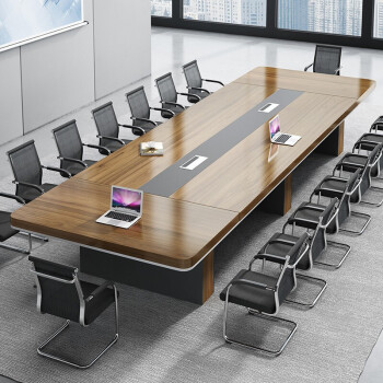桌椅组合20人办公桌简约现代板式椭圆形会议桌开会客桌公司会议室培训