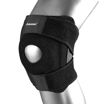 川崎KAWASAKI KF-3402 护膝单只装 羽毛球篮球跑步运动护具