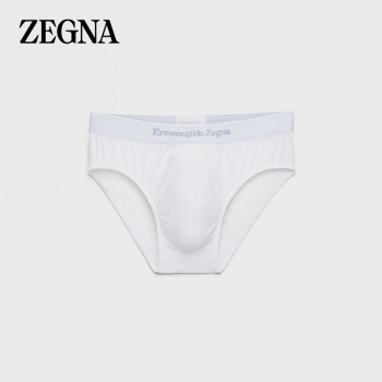 杰尼亚zegna经典款男士白色弹力棉质中腰三角内裤n2l61005100l