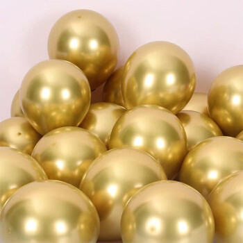 表白布置马卡龙加厚气球儿童宝宝生日派对场景 金色气球50个(10寸)