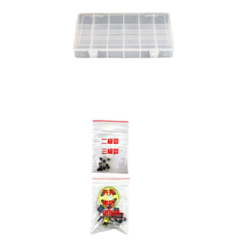 伍陆电子 《超好玩的电子制作》少儿启蒙初学者入门面包板实验diy套件套装 元件包(不含书)