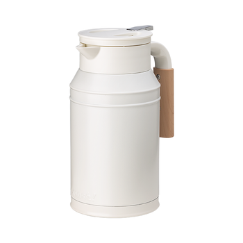 mosh!家用保温壶 高颜值暖水保温瓶大容量办公室热水暖壶 白色1.5L