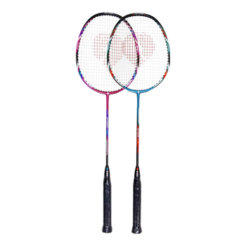 启傲羽毛球拍对拍AT5碳素中杆羽拍4U22磅含球手胶绒布袋