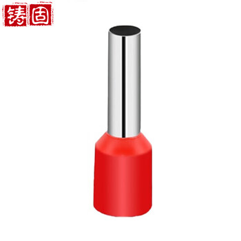 铸固 管型接线端子 管形接线端子预绝缘端子铜冷压端子电线接头VE线鼻子针型铜鼻子 VE4012/1000只4平方红色