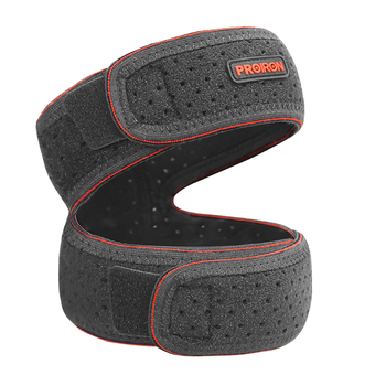 PROIRON普力艾髌骨带【两只装】双向加压护膝夏季跑步跳绳固定带 黑橙色