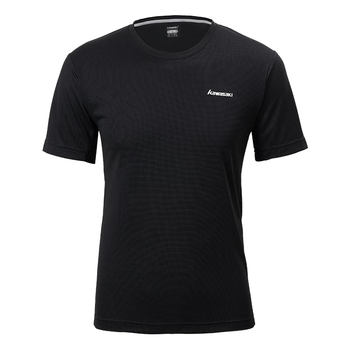 kawasaki/川崎运动休闲短袖T恤男子速干吸湿排汗运动服训练系列圆领上衣健身服 ST-K3043 黑色 2XL 