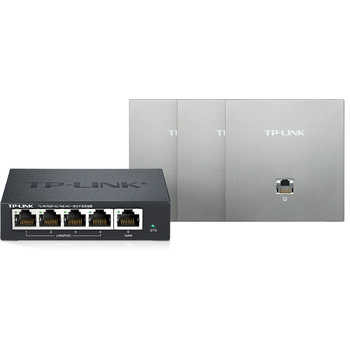 普联（TP-LINK）AX3000无线面板AP路由器套装全屋WiFi6无线mesh组网双频千兆大户型 分布式1拖3银色易展版超薄套装