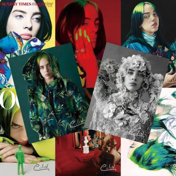 billieeilish比莉艾利什高清写真集碧梨周边专辑签名海报明信片海报一