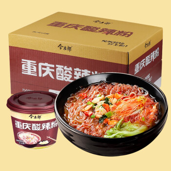 今麦郎重庆酸辣粉150g612桶装整箱速食方便粉丝冲泡宿舍宵夜零食重庆