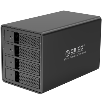 奥睿科（ORICO）硬盘柜硬盘盒多盘位3.5英寸USB3.0 SATA串口机械硬盘移动外置外接盒子存储柜 全铝四盘位9548U3