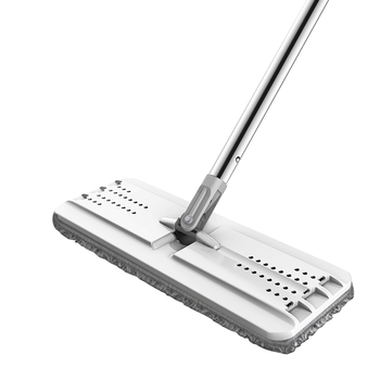 博生平板拖把33CM杆长125CM1块配布刮刮桶家用一拖净免手洗