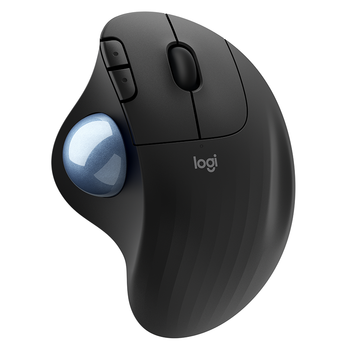 罗技（Logitech）ERGO M575 人体工学鼠标 轨迹球鼠标 无线蓝牙双模 办公鼠标  带无线2.4G接收器 石墨黑
