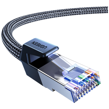 绿联八类纯铜网线 CAT8类万兆屏蔽网络连接线 游戏电竞8芯双绞线 家用电脑宽带成品跳线10米 30795