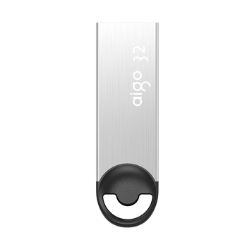 爱国者（aigo）64GB USB3.2 微笑U盘 U313 银色 读速150MB/S 精巧闪存