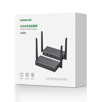 绿联HDMI无线投屏器高清会议同屏器适用笔记本电脑台式机接电视显示器投影仪点对点200米传输器60200 绿联HDMI无线投屏器高清会议同屏器适用笔记本电脑台式机接电视显示器投影仪点对点200米传输器60200