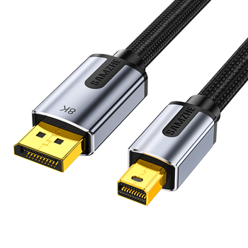 山泽Mini DP转DP1.4版转接线 电竞级8K60hz雷电口高清视频转换线 微软笔记本接显示器 1.5米 MNP-15