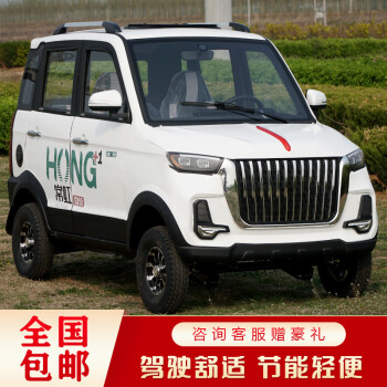京推荐小浩新能源电动四轮车代步车成人汽车家用女性全封闭油电两用