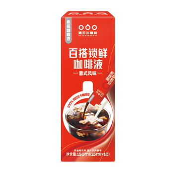 隅田川 百搭锁鲜咖啡液 意式风味可冷萃黑咖啡小红条 15ml*10条装