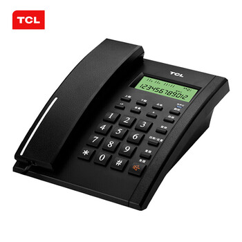 
                                        
                                                                                TCL 电话机座机 固定电话 办公家用 双接口 来电显示 时尚简约 HCD868(79)TSD经典版 (黑色)                
