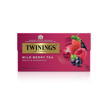 川宁花果茶 野莓果香红茶25袋*2g 水果茶茶包花草茶袋泡茶 节日送礼