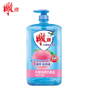 雕牌水蜜桃洗洁精（方瓶）1kg*10瓶