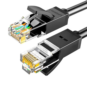 绿联(UGREEN) 六类网线 10米千兆高速网络宽带线 6类家用电脑笔记本路由器监控线 CAT6八芯成品跳线黑色20164