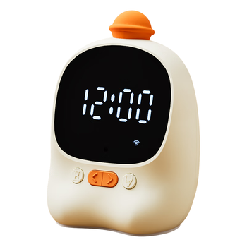 天文小学生智能AI时间管理器多语言翻译闹钟儿童正版教材学习可视化电子时钟1204米黄色