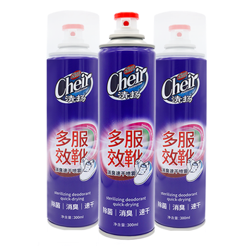 清扬除臭喷雾鞋子抑除菌去臭速干鞋袜防脚臭去异味喷雾剂300ml