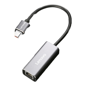 联想(Lenovo)Type-C转千兆网口USB-C转RJ45千兆有线网卡充电器转接头笔记本电脑转换器分线器扩展器通用小新