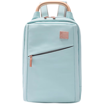 乐上（LEXON）双肩包女百搭时尚休闲学院风旅行通勤简约迷你小书包浅蓝色送女友