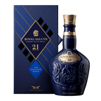 皇家礼炮royalsalute洋酒21年苏格兰威士忌海外版磨码皇家礼炮700ml