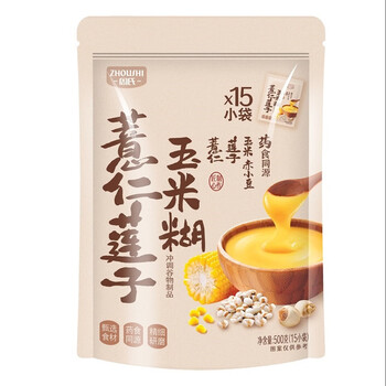 周氏薏仁玉米糊 500g即食营养早餐代餐粥药食同源