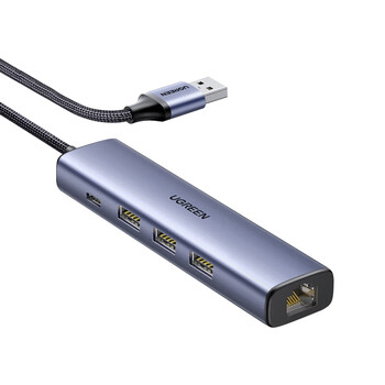 绿联(UGREEN) USB3.0转千兆网口扩展坞接口转换器分线器  20915