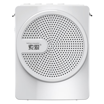 索爱（soaiy）S628W小蜜蜂扩音器FM无线便携大功率教师专用麦克风蓝牙音箱教学户外导游导购喇叭插卡录音 瓦力白